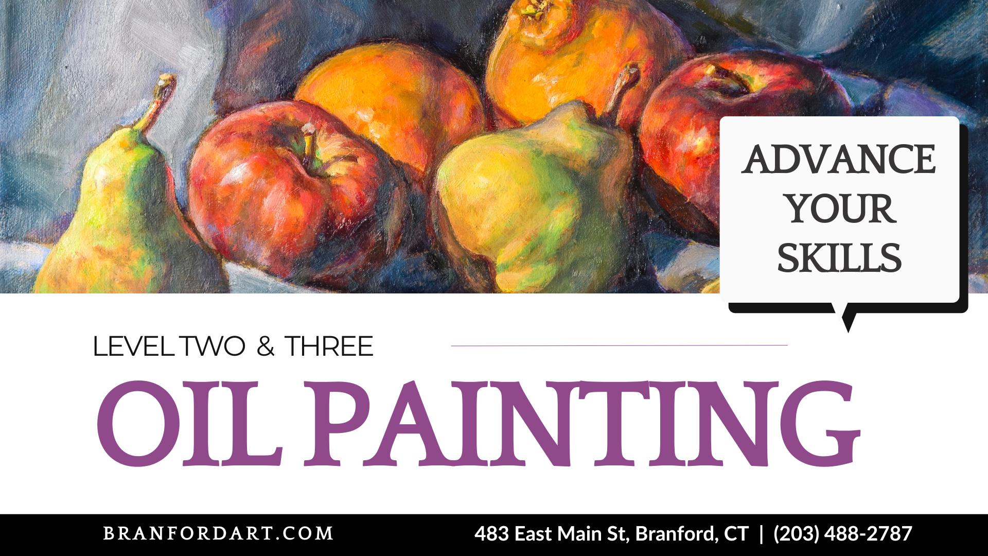 Refine your oil painting skills in our 8-week advanced class with expert Marc Massaro