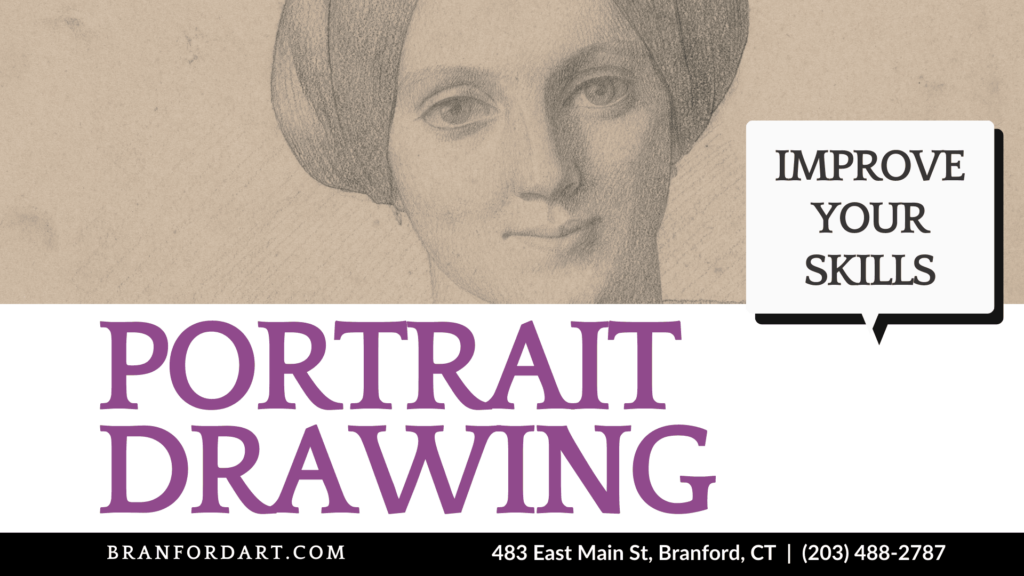 Portrait drawing at the Branford Art Studio with Marc Massaro